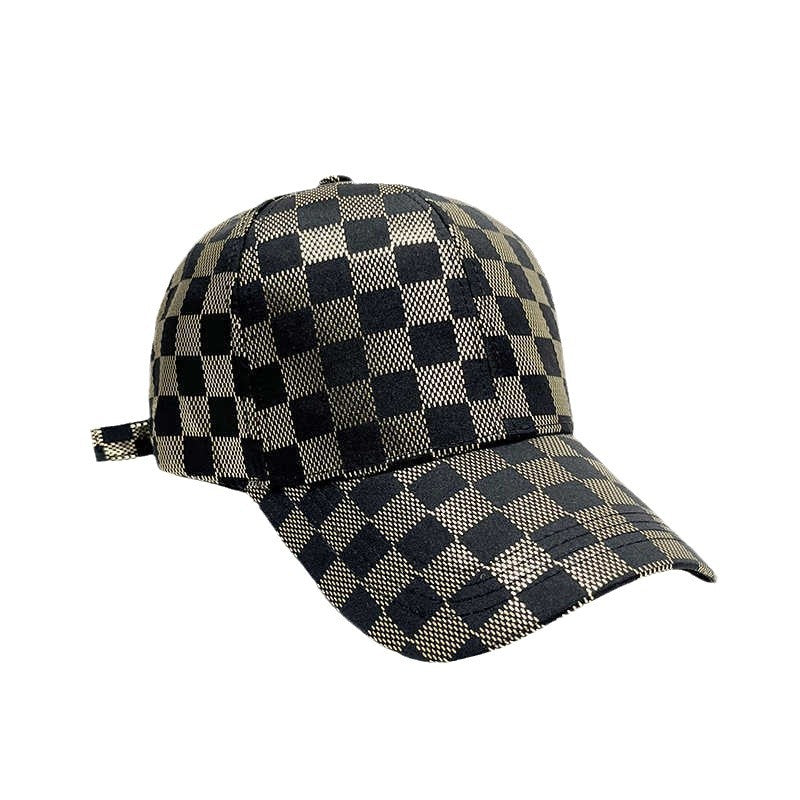 Women's Stylish Checkered Pattern Baseball Cap Stornfield