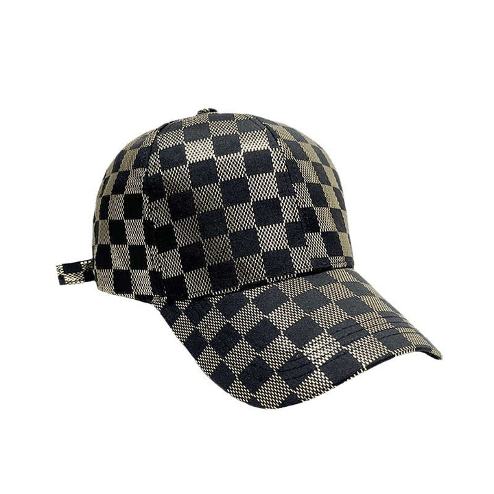 Women's Stylish Checkered Pattern Baseball Cap Stornfield