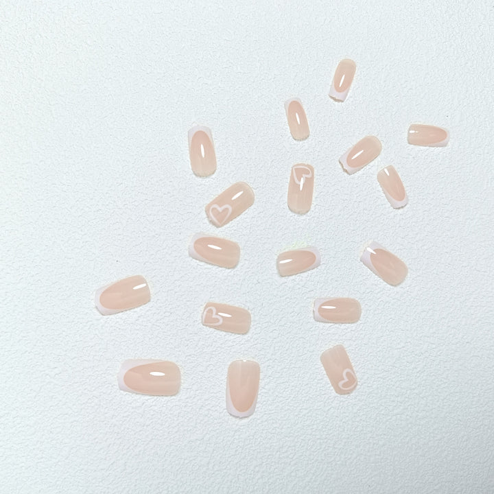 Artistic Heart Design Press-On Nails Stornfield