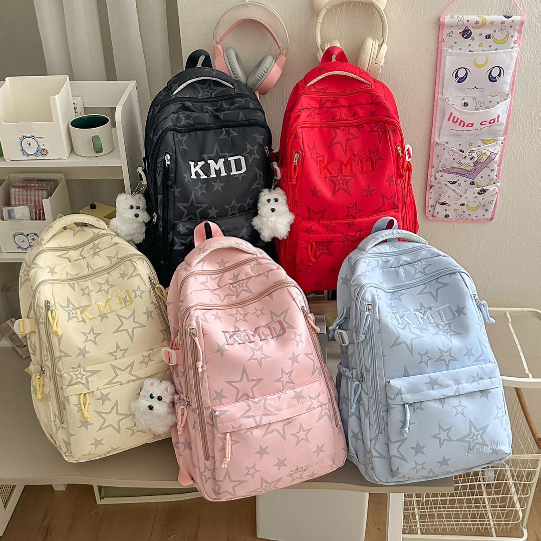 Star-Patterned School Backpack Stornfield