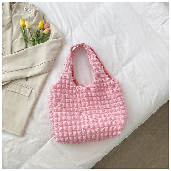 Textured Knit Handbag
