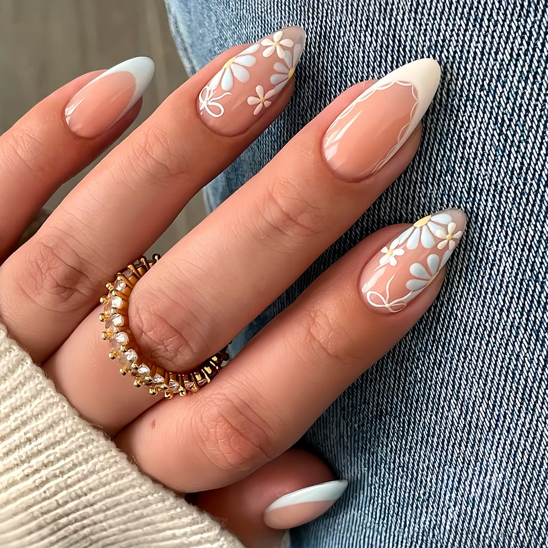 Floral Decorative Press-On Nails Stornfield