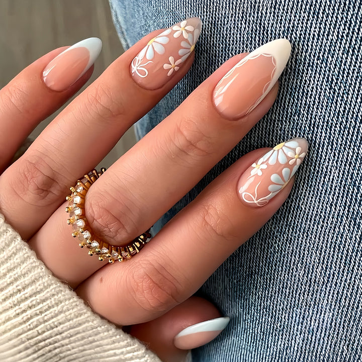 Floral Decorative Press-On Nails Stornfield