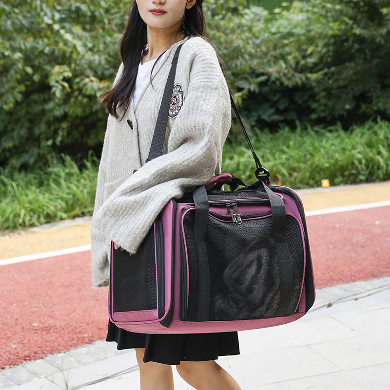 Unisex Pet Transport Bag with Breathable Mesh Stornfield