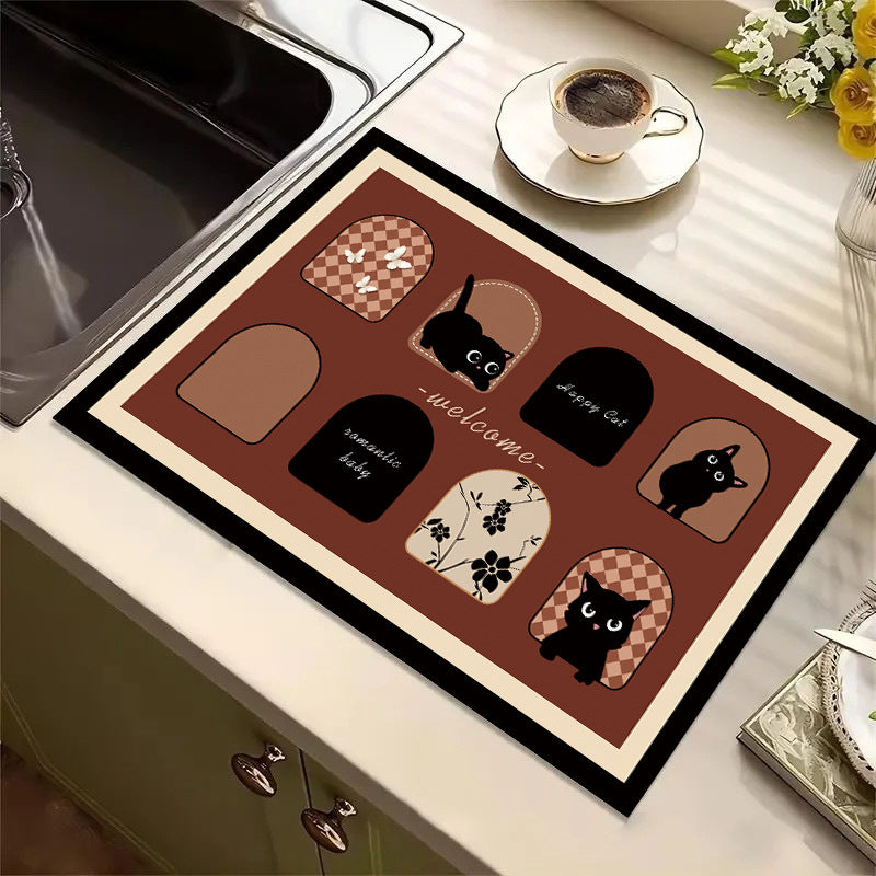 Cute Cartoon Dog Kitchen Mat Stornfield