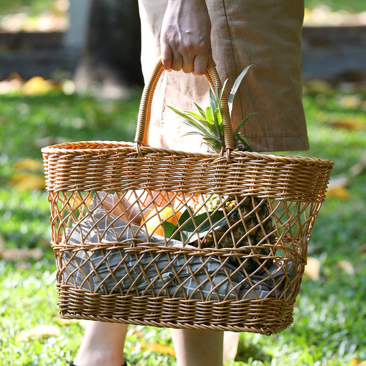 Handcrafted Woven Market Tote Stornfield
