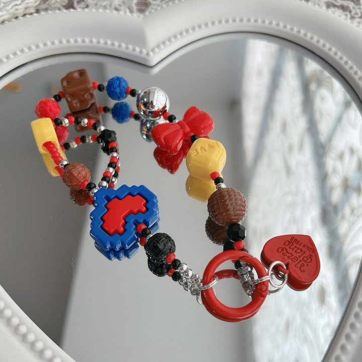 Playful Beaded Charm Keychain Stornfield 1790135504
