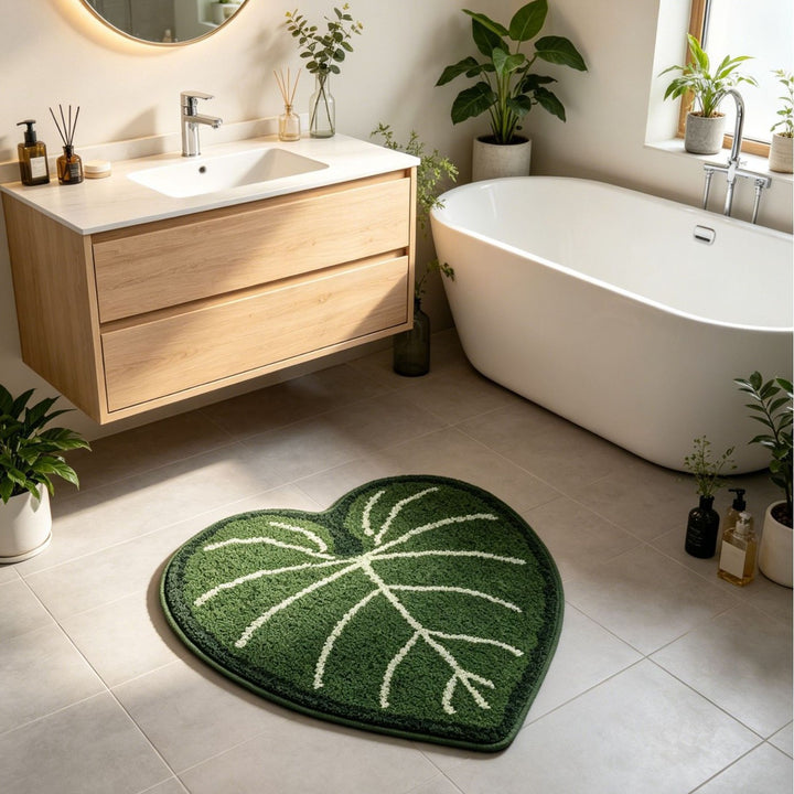 Monstera Leaf Shaped Area Rug Stornfield