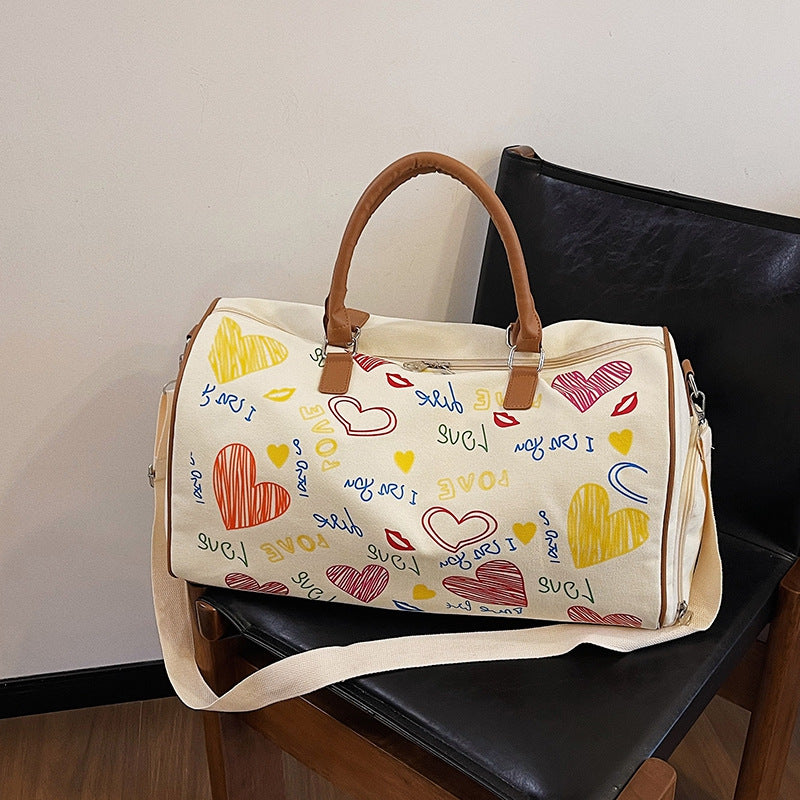 Graphic Print Travel Duffel Bag Stornfield