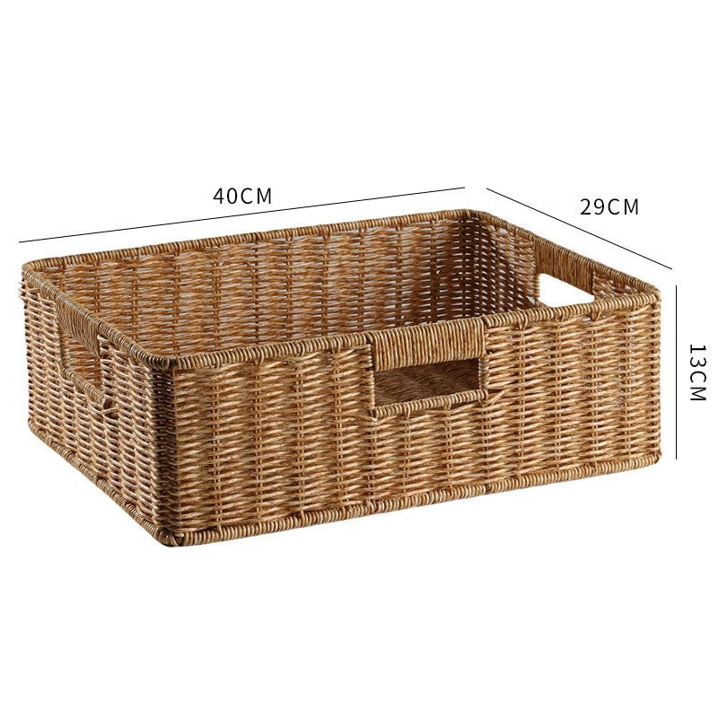 Handwoven Rectangular Storage Basket Stornfield
