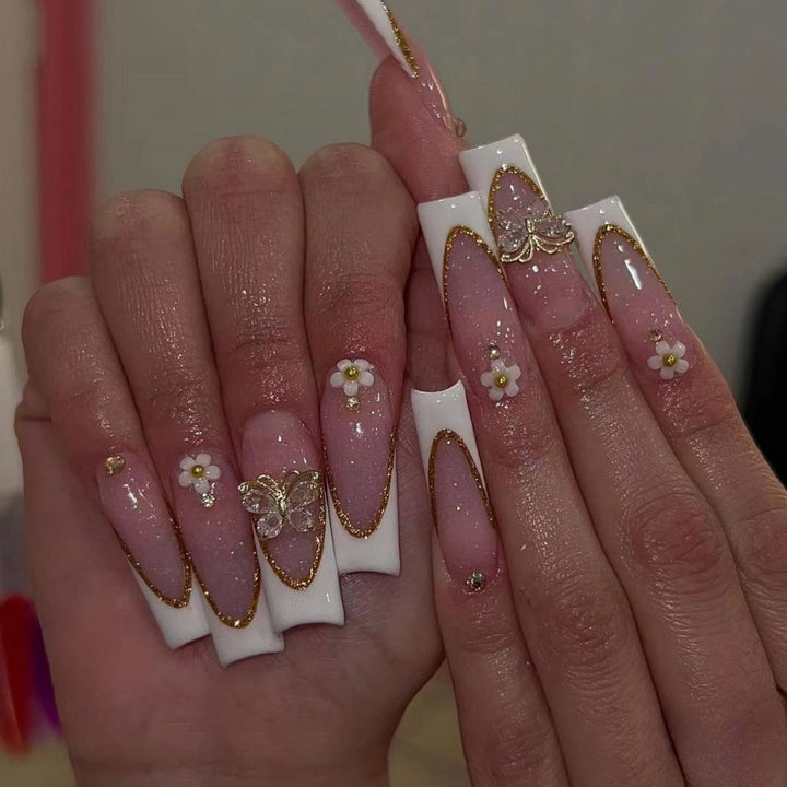 Elegant Long Stiletto Press-On Nail Enhancements Stornfield