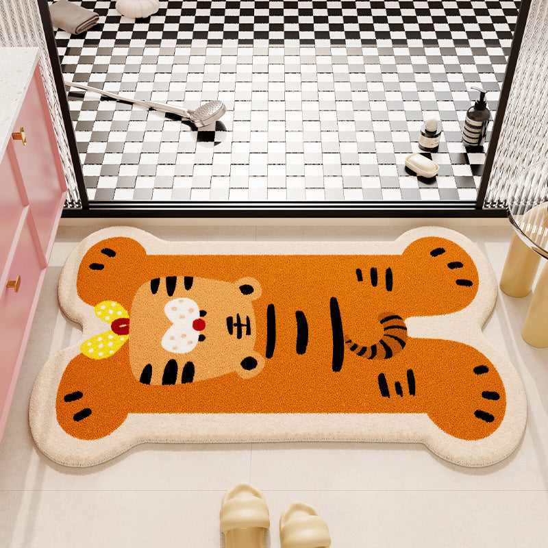 Cute Cartoon Cat Shaped Bath Mat