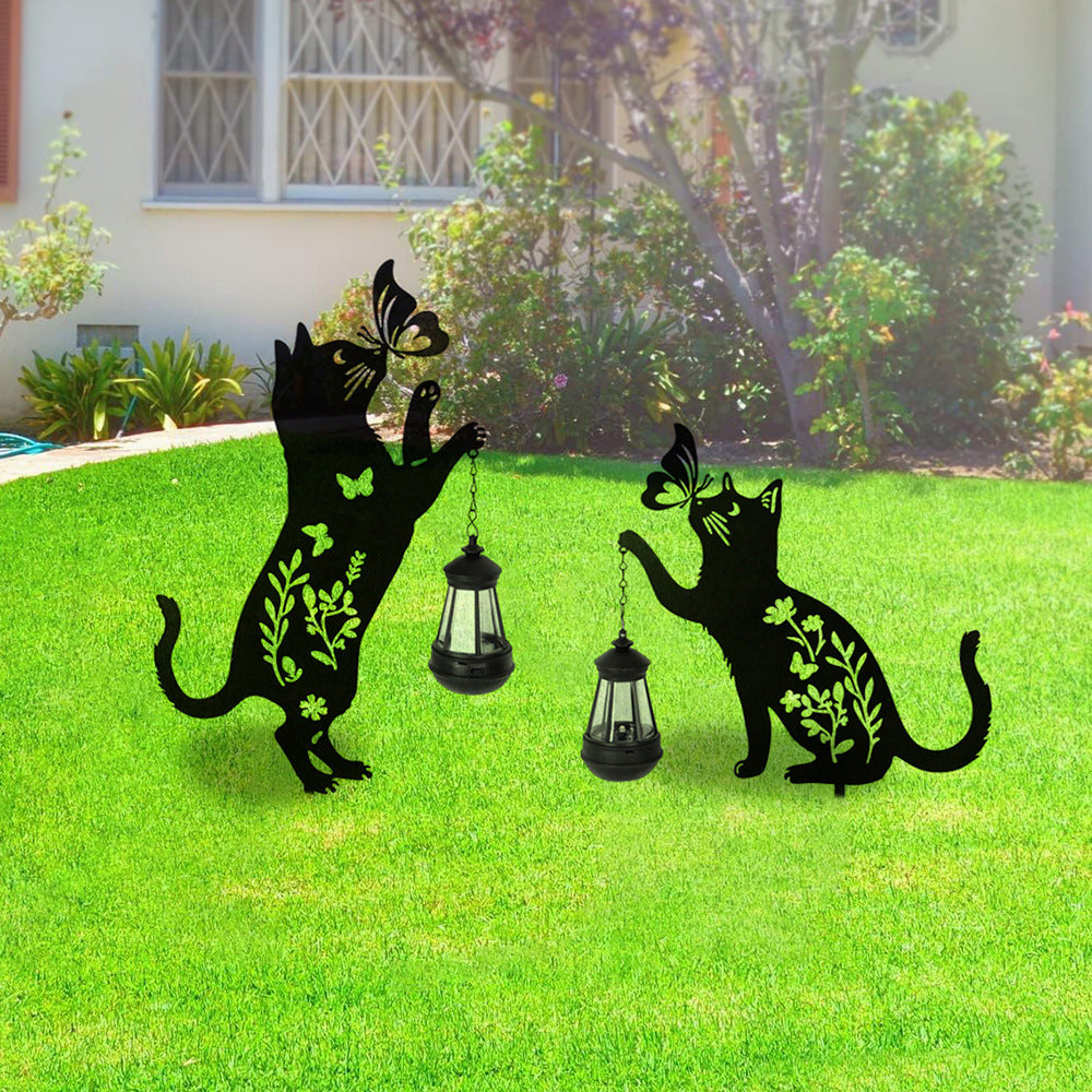 Decorative Hanging Watering Can Garden Stake Ornament With Simulated Cascading Spout Stornfield