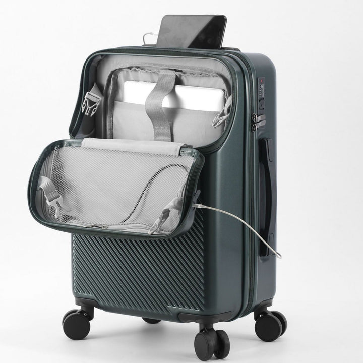 Unisex Smart Tech Compact Carry-On Suitcase Stornfield