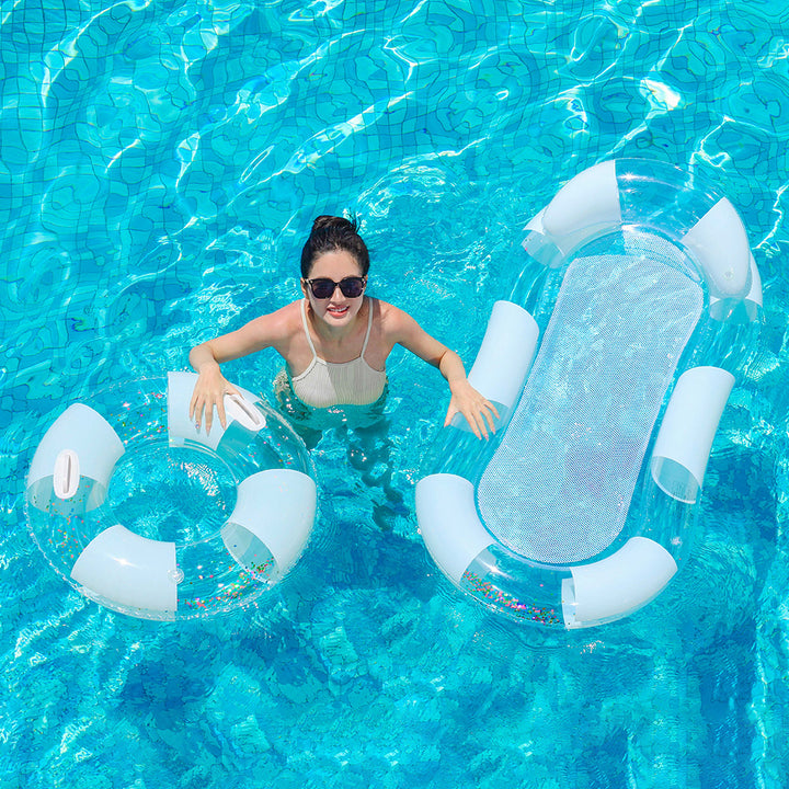 Women Inflatable Relax Lounge with Mesh Surface Stornfield