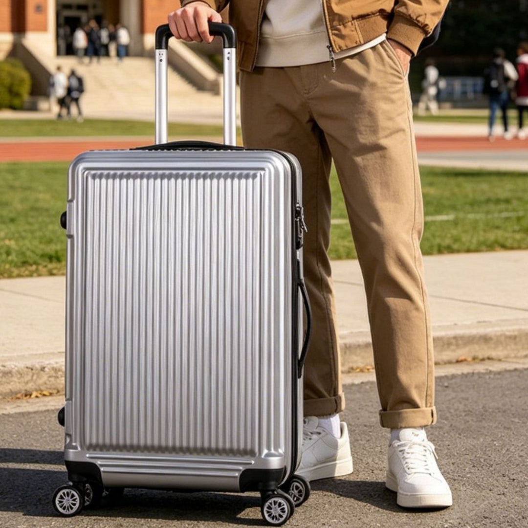Men's Premium Aluminum Rolling Travel Case Stornfield