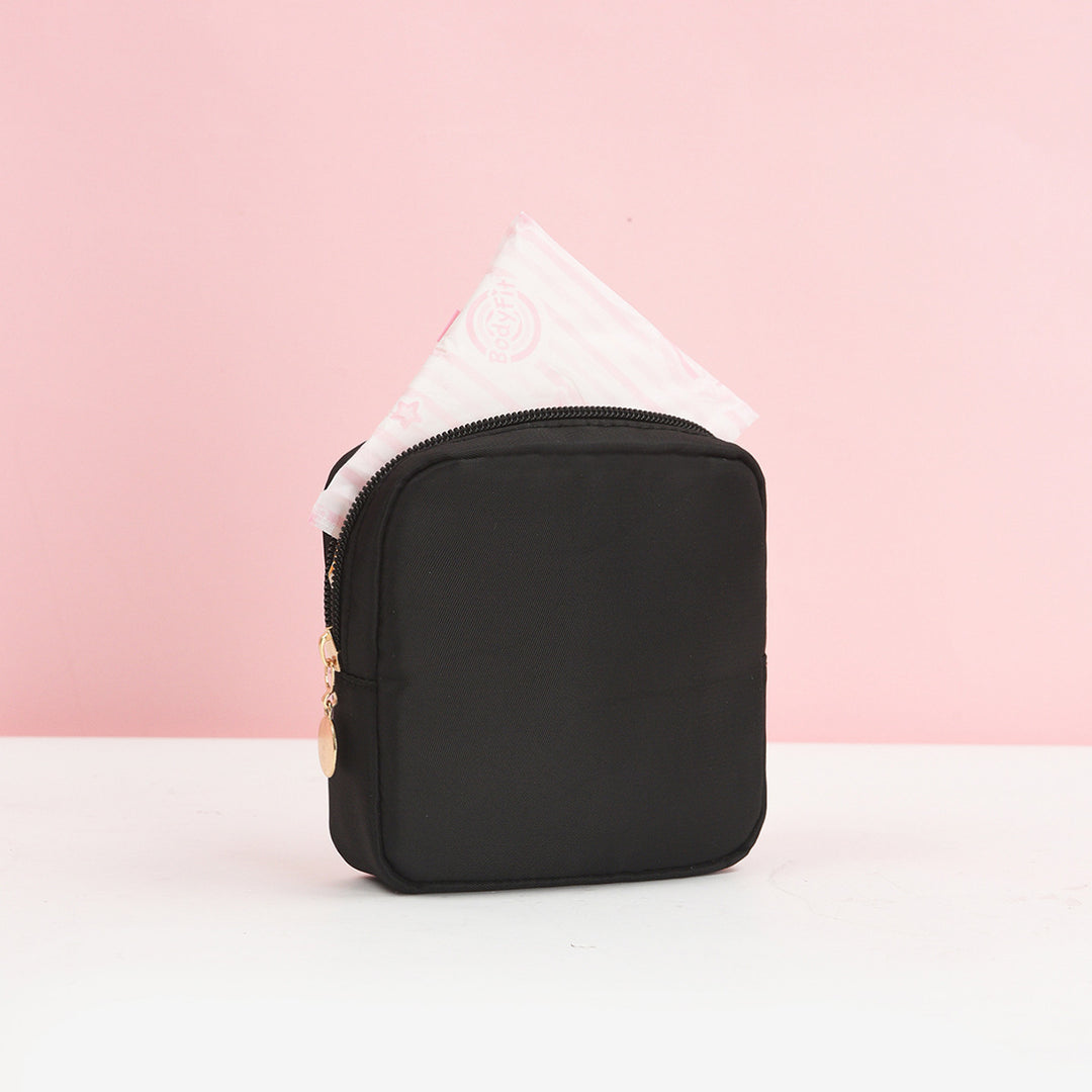 Cosmetic storage bag with fine stripe pattern Stornfield