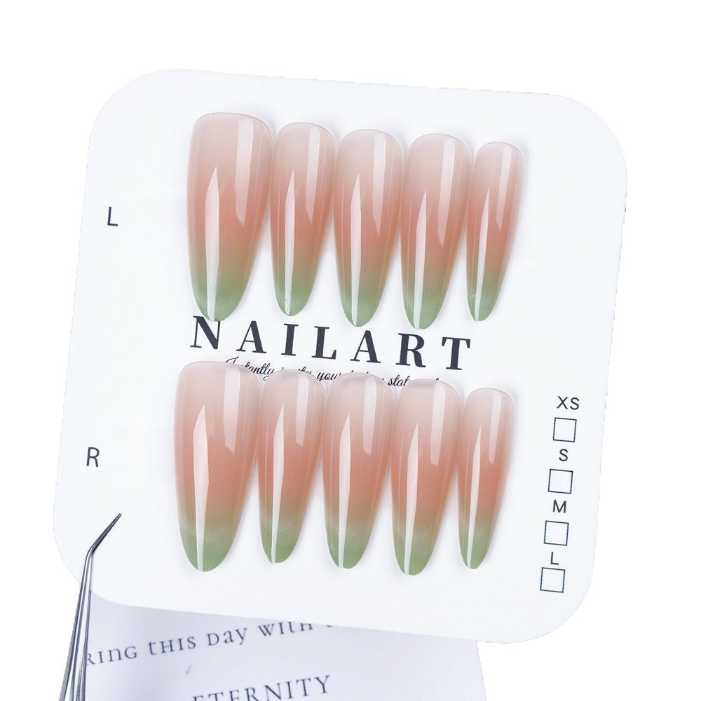 Artistic Almond-Shaped Press-On Nail Set Stornfield