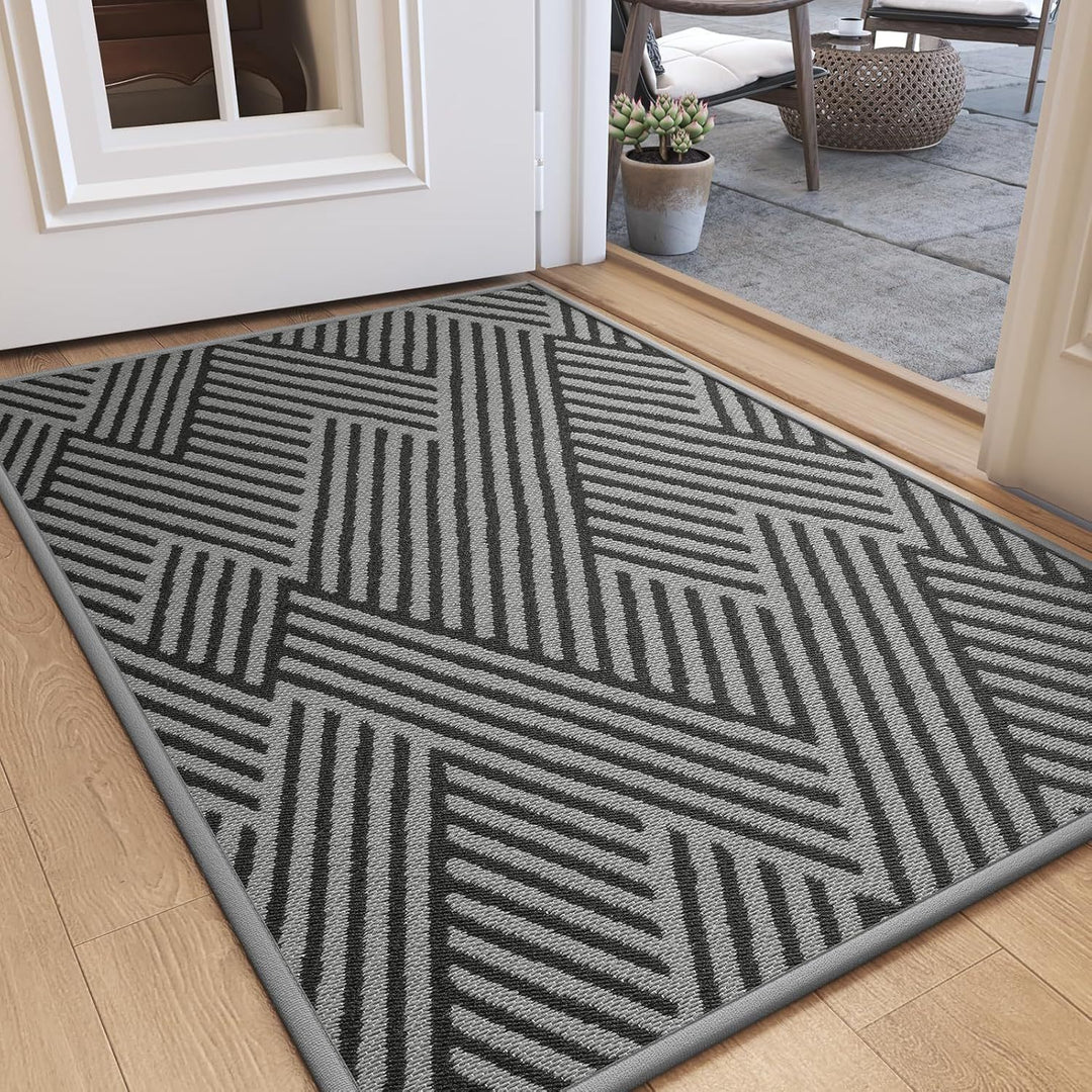 Textured Geometric Indoor Area Rug