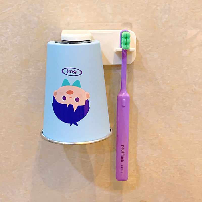 Wall-mounted toothbrush holder with playful design Stornfield