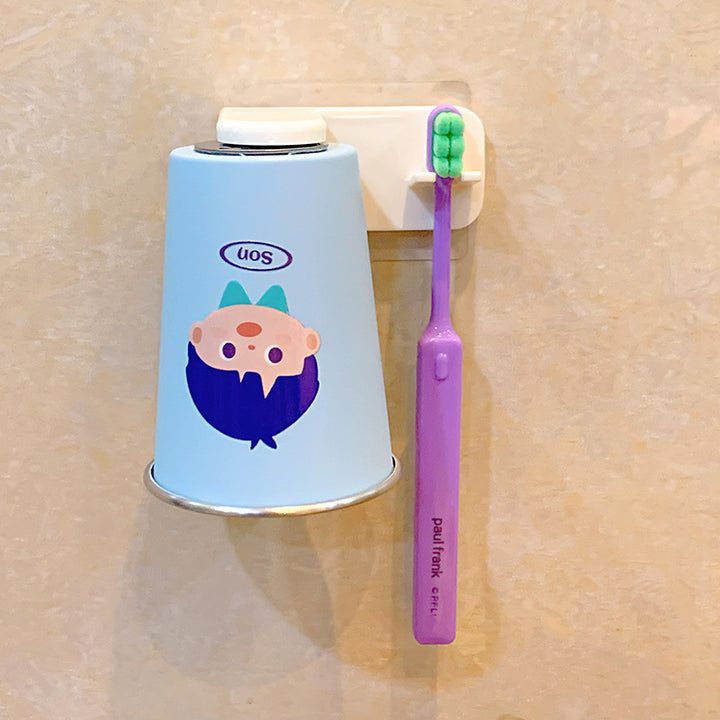 Wall-mounted toothbrush holder with playful design Stornfield