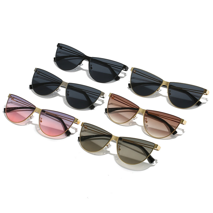 Women’s Fashion Cat-Eye Sunglasses with Elegant Metal Frame Stornfield