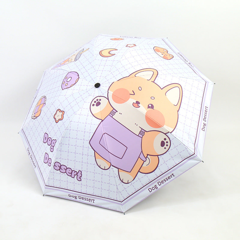 Women's Funny Foldable Umbrella with Cute Animal Design Stornfield