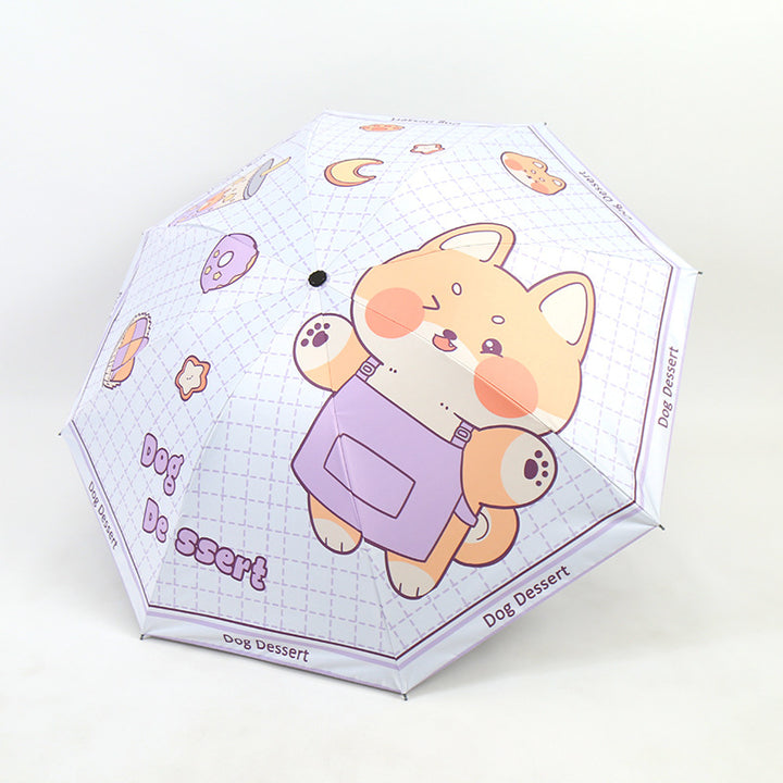 Women's Funny Foldable Umbrella with Cute Animal Design Stornfield