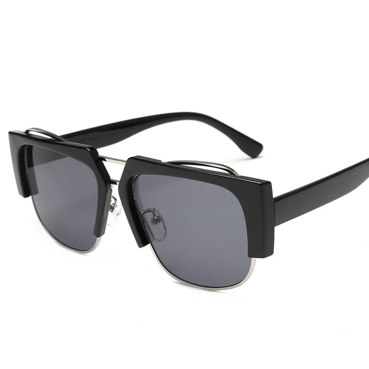 Women Fashion Square Sunglasses with Unique Chain Design Stornfield