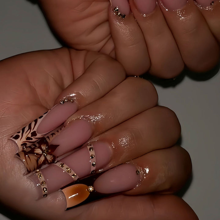Elegant Acrylic Press-On Nail Art Set Stornfield