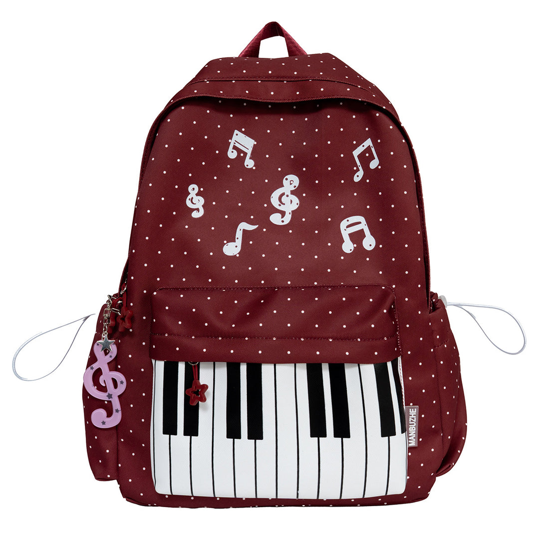 Musical-Themed Casual School Backpack Stornfield