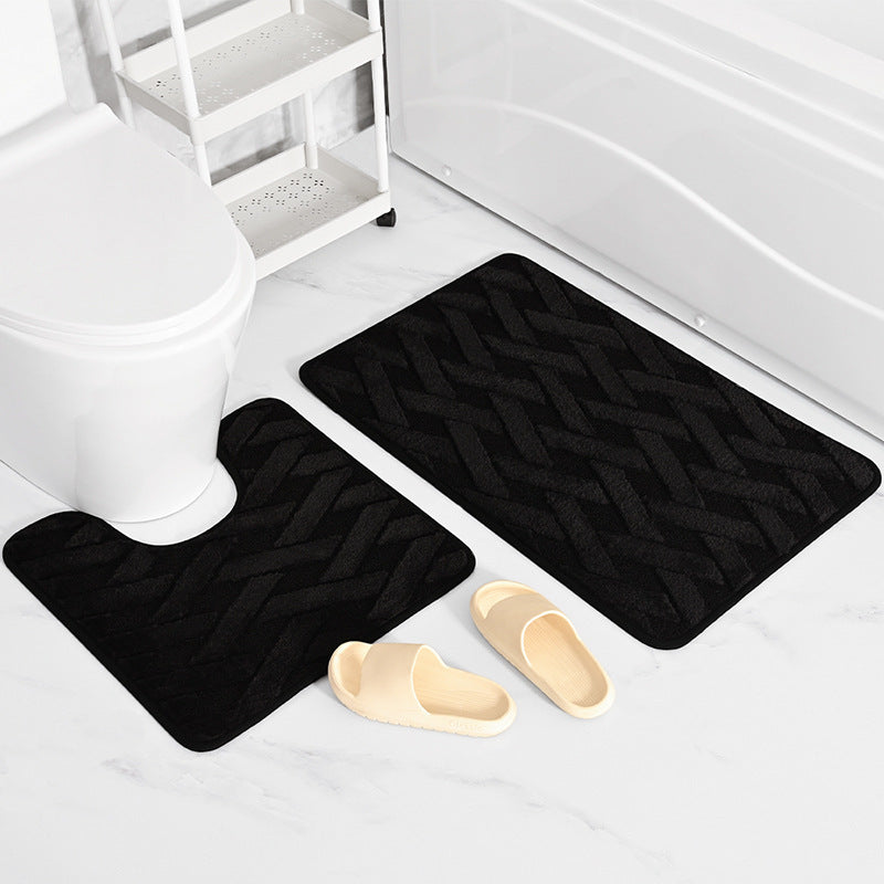 Plush Weave Bath Mat Set