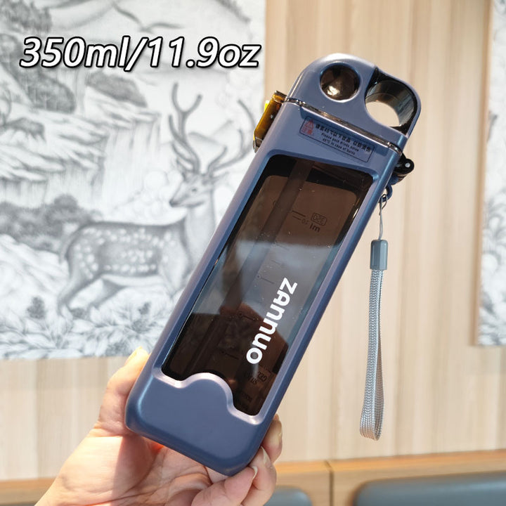 Ladies unique flip-top drinking bottle with viewing window Stornfield