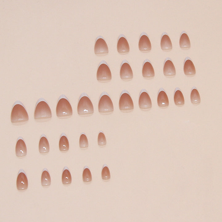 Elegant French Tip Press-On Nails Stornfield