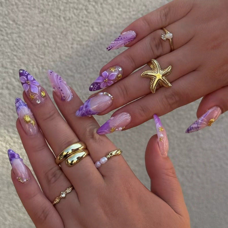 Artistic Ombre Press-On Nail Art Set