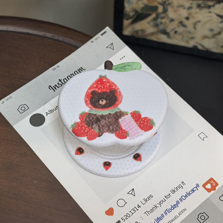 Adorable Bear-Themed Phone Grip Stornfield