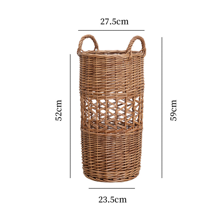 Handcrafted willow basket with cotton lining Stornfield