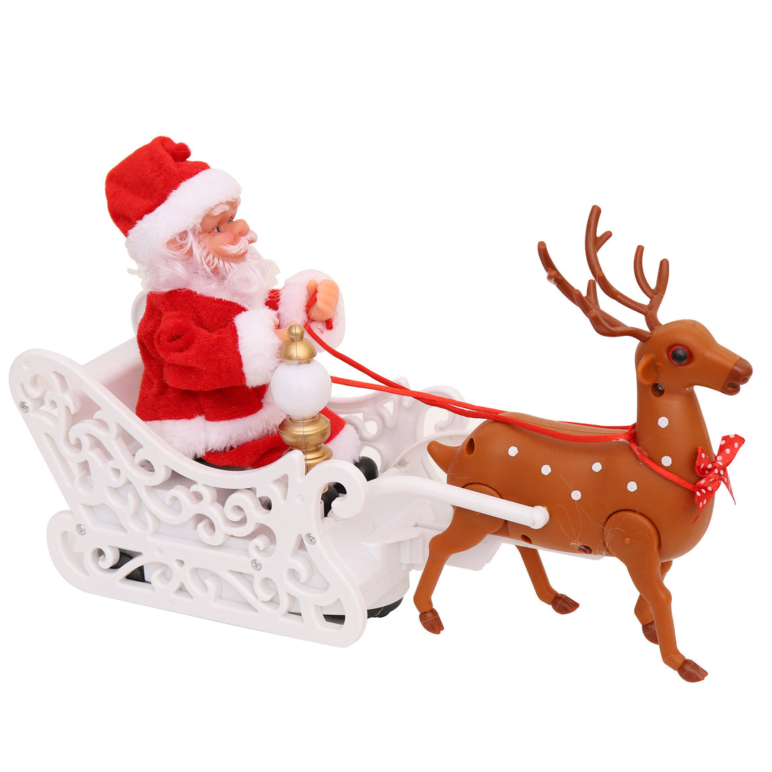 Santa Claus and Reindeer Figures Set Stornfield