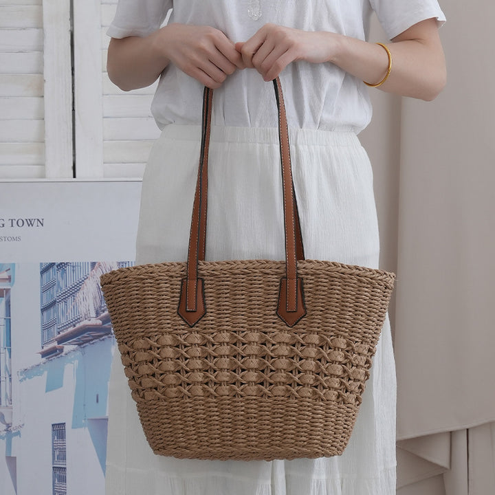 Handmade shopping and beach bag made from natural materials Stornfield