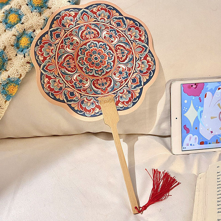 Handcrafted Fan Made of Bamboo and Paper Stornfield