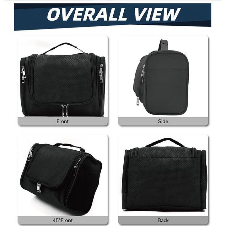 Cosmetic organizer with hooks and multiple compartments Stornfield