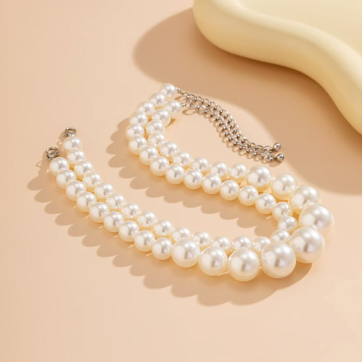Elegant pearl necklace with double strand Stornfield