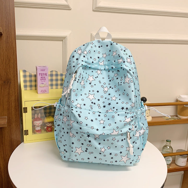 Backpack with High-Quality Star Pattern and Multifunctional Compartments Stornfield