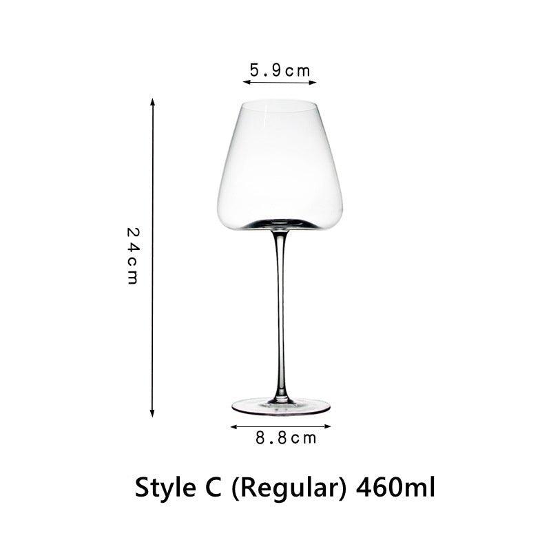 Crystal Glass Red Stem Burgundy Glasses | Stornfield