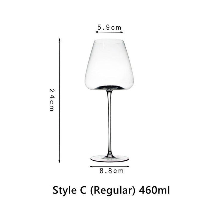 Crystal Glass Red Stem Burgundy Glasses | Stornfield