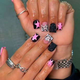 Creative 3D Bow and Pearl Nail Extensions Stornfield