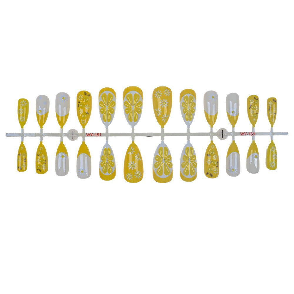 Floral Patterned Press-On Nail Set Stornfield
