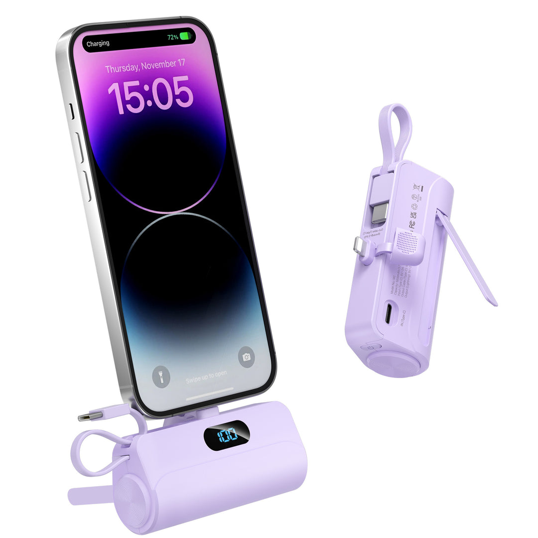 Compact power bank with integrated LED light Stornfield