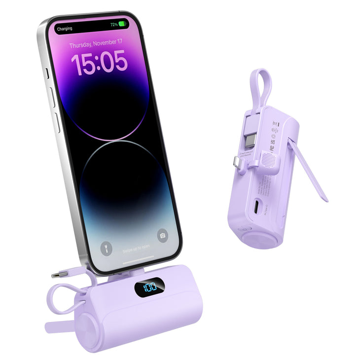 Compact power bank with integrated LED light Stornfield