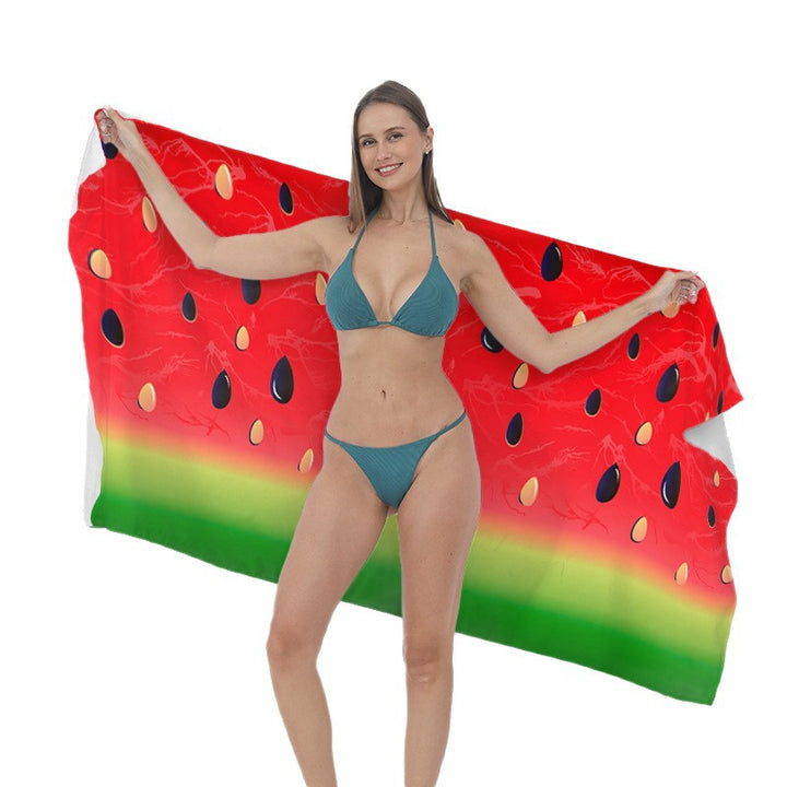 Beach towel with cheerful fruit motif Stornfield